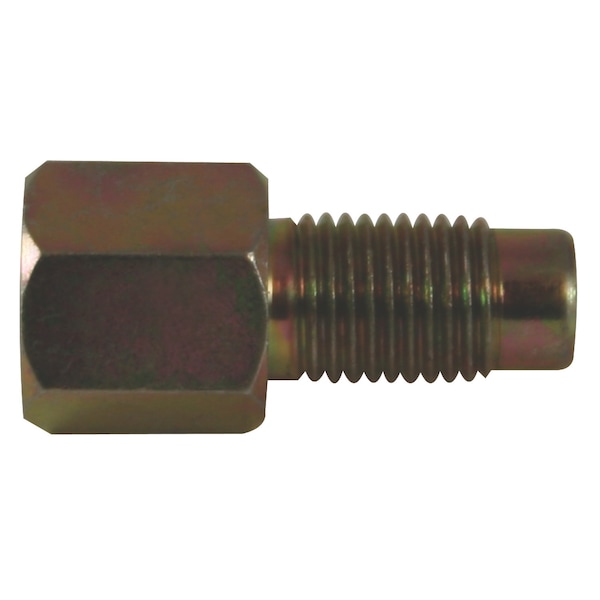 Steel Adapter, Female(3/8-24 Bubble), Male(M9x1.0 Inverted), 10/bag